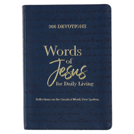 Navy Wave Hardcover NLT Everyday Devotional Bible for Men