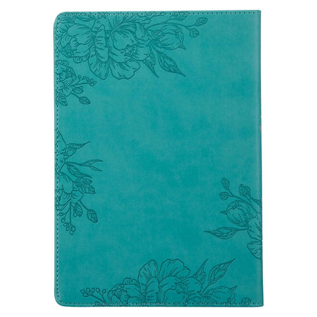 Living A Hope-Filled Life Teal Faux Leather Devotional