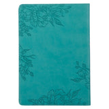 Living A Hope-Filled Life Teal Faux Leather Devotional