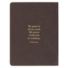 Amazing Grace Two-Tone Brown Faux Leather Daily Devotional