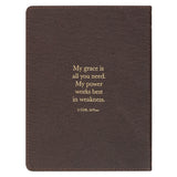 Amazing Grace Two-Tone Brown Faux Leather Daily Devotional