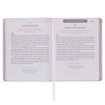 Walking in the Spirit Blush Pink Faux Leather Devotional