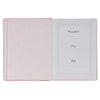 New Beginnings Pink Floral Faux Leather Devotional