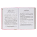 New Beginnings Pink Floral Faux Leather Devotional