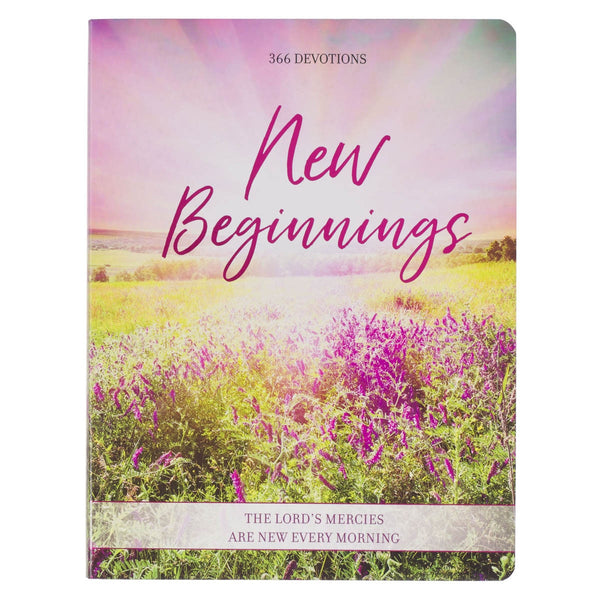 New Beginnings New Beginnings Pink Sunshine Field Softcover Devotional Softcover Devotional - KI Gifts Christian Supplies