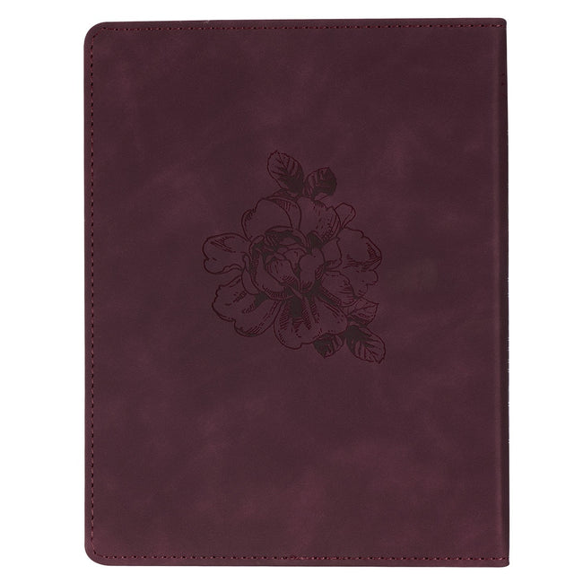 In Touch with God Maroon Faux Leather Devotional