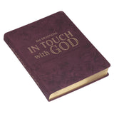 In Touch with God Maroon Faux Leather Devotional