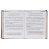 In Touch with God Maroon Faux Leather Devotional