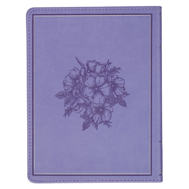 Trusting in God Lavender Faux Leather Devotional