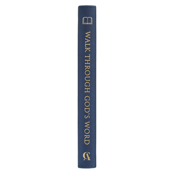 Walk Through God’s Word Navy Faux Leather Devotional