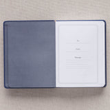 Walk Through God’s Word Navy Faux Leather Devotional