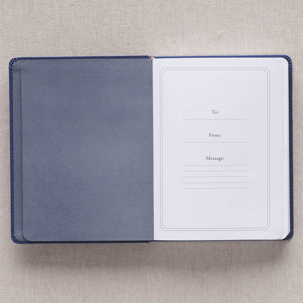 Walk Through God’s Word Navy Faux Leather Devotional