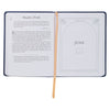Walk Through God’s Word Navy Faux Leather Devotional