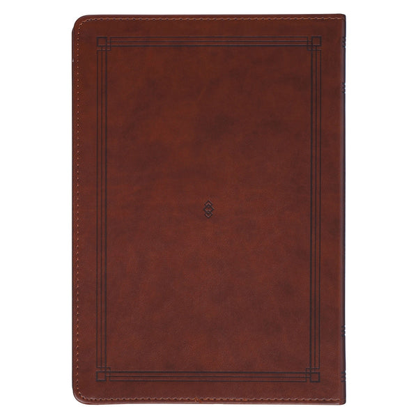 Drawing Near to God Saddle Tan Faux Leather Prayer Devotional