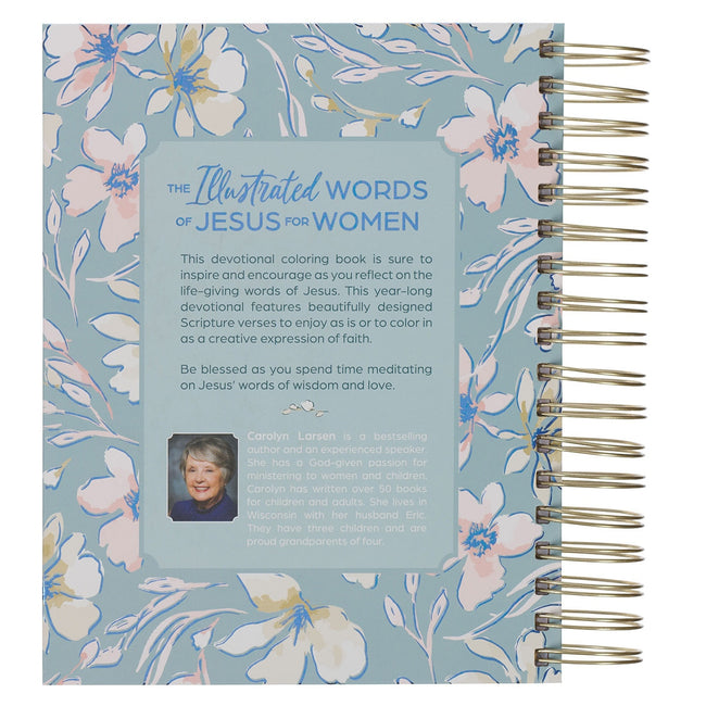 The Illustrated Words of Jesus for Women Wirebound Coloring Devotional