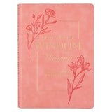 God’s Daily Wisdom for Women Pink Faux Leather Daily Devotional - KI Gifts Christian Supplies