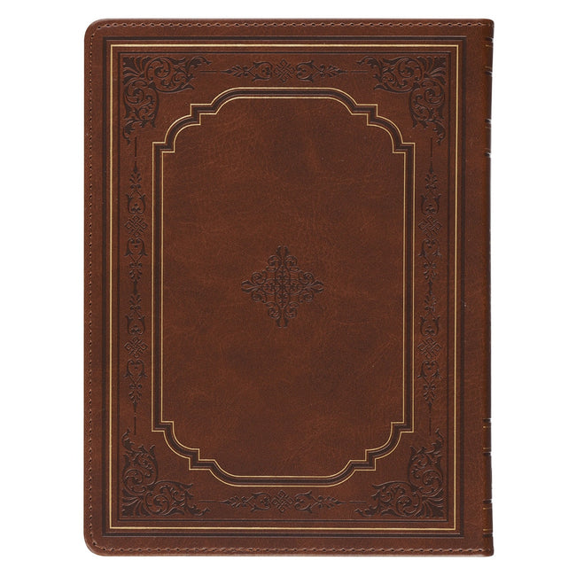 365 Days through the Bible Chestnut Brown Faux Leather Daily Devotional