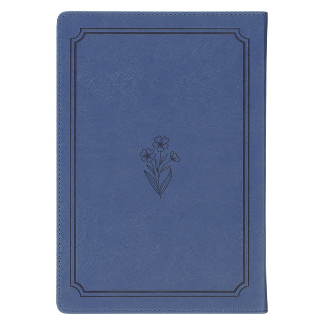 Bless Your Heart Blue Faux Leather Daily Devotional for Women