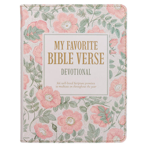My Favorite Bible Verse Pink Faux Leather Devotional for Women
