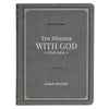 Ten Minutes with God for Men Gray Faux Leather Daily Devotional - KI Gifts Christian Supplies