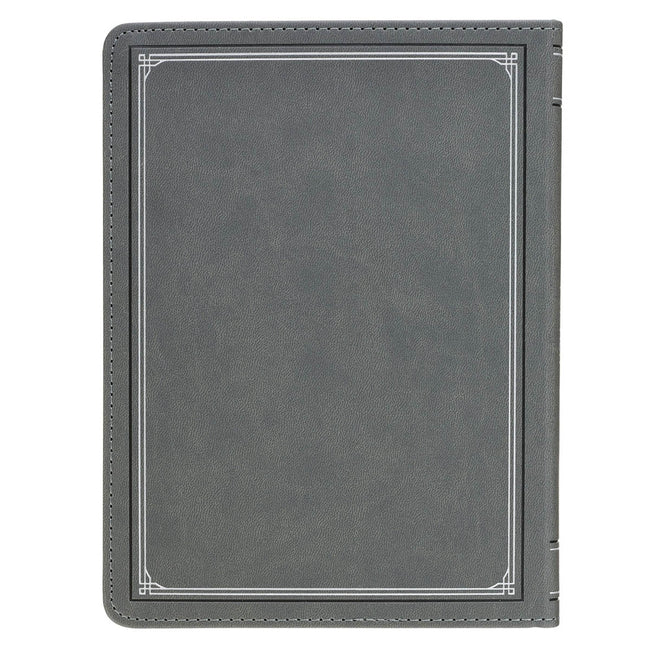 Ten Minutes with God for Men Gray Faux Leather Daily Devotional