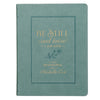 Be Still and Know I Am God Dusty Teal Faux Leather Devotional