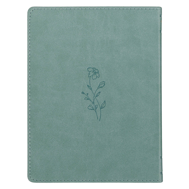 Be Still and Know I Am God Dusty Teal Faux Leather Devotional
