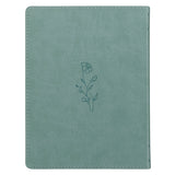 Be Still and Know I Am God Dusty Teal Faux Leather Devotional