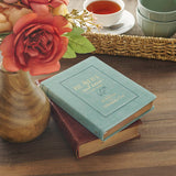 Be Still and Know I Am God Dusty Teal Faux Leather Devotional