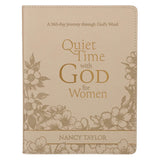 Quiet Time with God for Women Tan Faux Leather Devotional