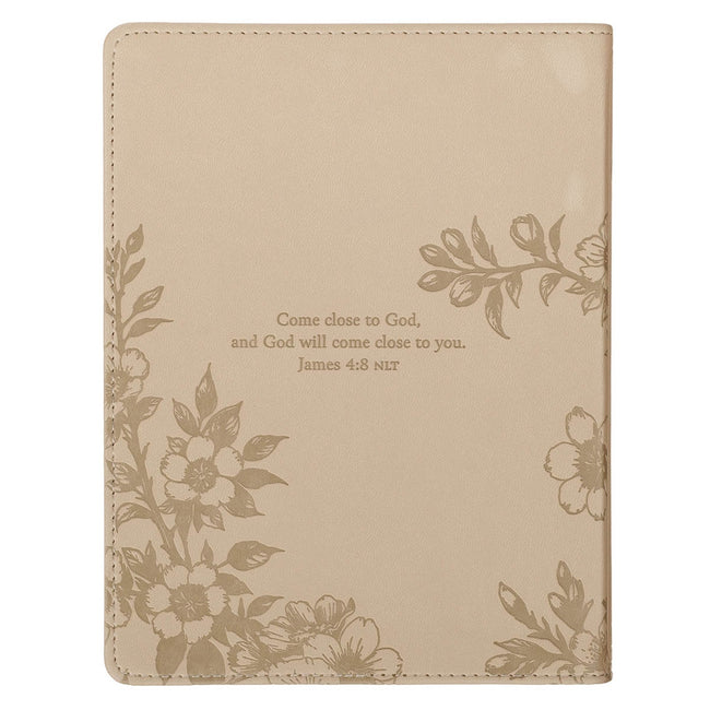 Quiet Time with God for Women Tan Faux Leather Devotional