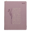 2027 Plans Large Zippered Dusty Mauve Faux Leather 18-Month Planner for Women - Jeremiah 29:11