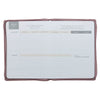 2027 Plans Large Zippered Dusty Mauve Faux Leather 18-Month Planner for Women - Jeremiah 29:11