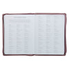 2027 Plans Large Zippered Dusty Mauve Faux Leather 18-Month Planner for Women - Jeremiah 29:11