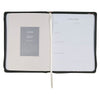 2027 Pray Without Ceasing Large Zippered Green Floral Faux Leather 18-Month Planner for Women- 1 Thessalonians 5:17