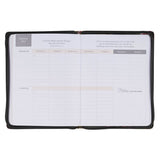 2027 Pray Without Ceasing Large Zippered Green Floral Faux Leather 18-Month Planner for Women- 1 Thessalonians 5:17