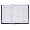 2027 Pray Without Ceasing Large Zippered Green Floral Faux Leather 18-Month Planner for Women- 1 Thessalonians 5:17
