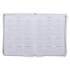 2027 Be Still and Know Large Zippered White Floral Faux Leather 18-Month Planner for Women - Psalm 46:10