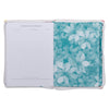 2027 Be Still and Know Large Zippered White Floral Faux Leather 18-Month Planner for Women - Psalm 46:10