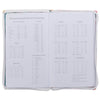 2027 Be Still and Know Large Zippered White Floral Faux Leather 18-Month Planner for Women - Psalm 46:10