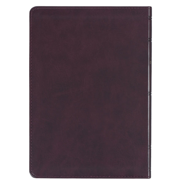 Cross Walnut Brown Faux Leather NLT Everyday Devotional Bible for Men