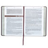 Cross Walnut Brown Faux Leather NLT Everyday Devotional Bible for Men