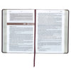 Cross Walnut Brown Faux Leather NLT Everyday Devotional Bible for Men