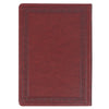 Saddle Tan Faux Leather NLT Everyday Devotional Bible for Men