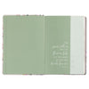 Pearlized Gray Floral Faux Leather NLT Everyday Devotional Bible for Women