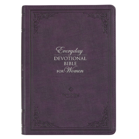 Tan Faux Leather NLT Everyday Devotional Bible for Men