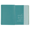 Floral Teal Faux Leather NLT Everyday Devotional Bible for Women