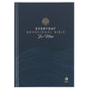 Navy Wave Hardcover NLT Everyday Devotional Bible for Men