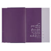 Purple Floral Hardcover NLT Everyday Devotional Bible for Women