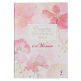 Pink Blossoms Hardcover NLT Everyday Devotional Bible for Women
